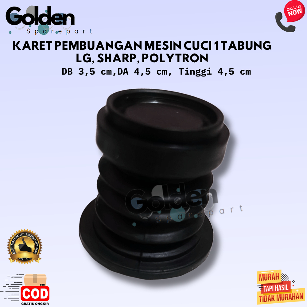 SEAL KARET PEMBUANGAN MESIN CUCI 1 TABUNG  SHARP