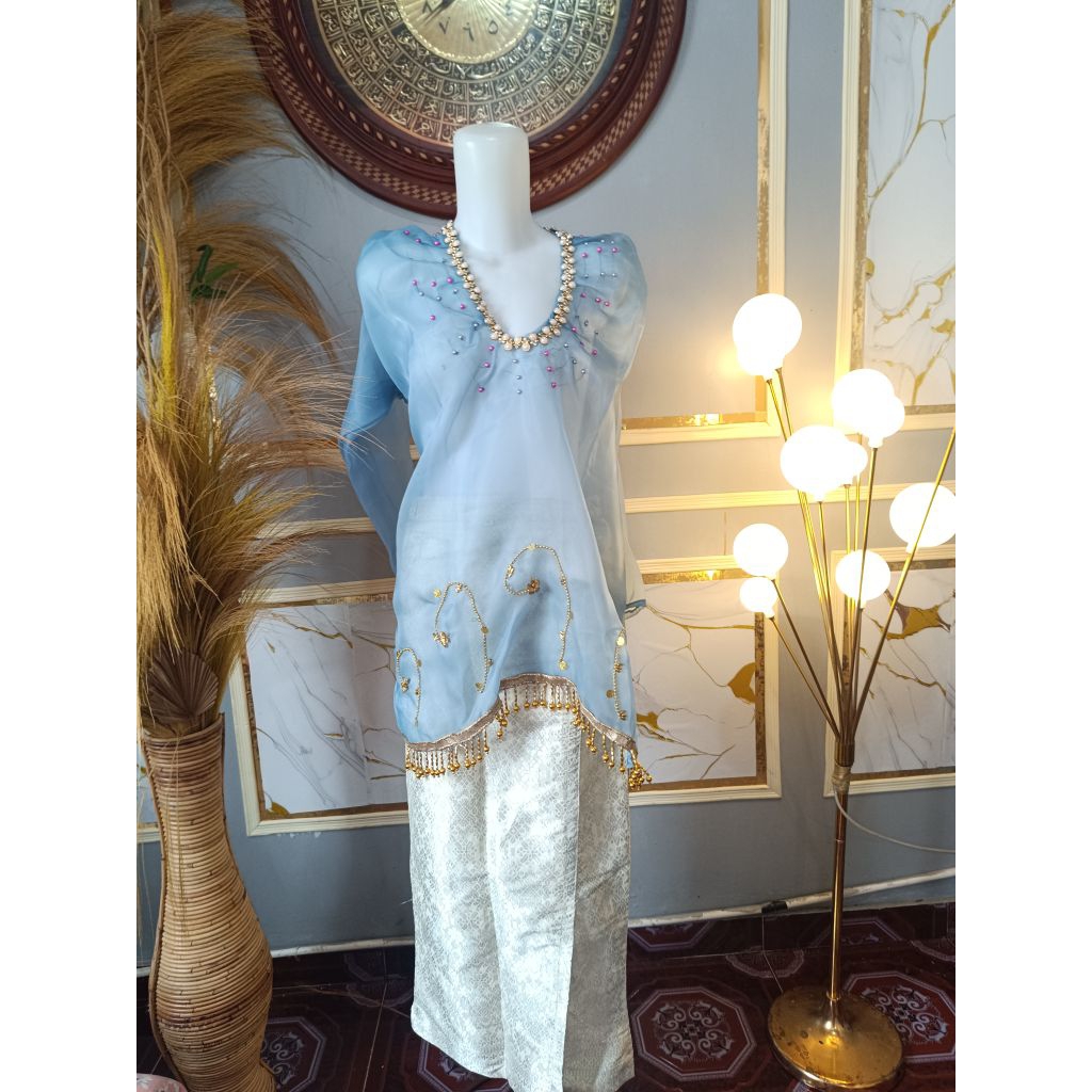 Baju Bodo/Baju Tokko/Baju Adat Bugis/Makassar/Baju Bodo Organza/Baju Bodo Modern/ Baju Tradisional B