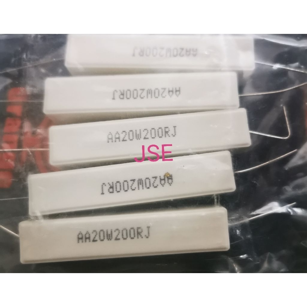 RESISTOR KAPUR 20 WATT 200 OHM ISI 5 PCS