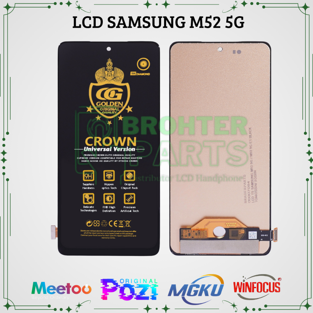 LCD SAMSUNG M52 5G / (SAMSUNG GALAXY M52 5G) / M526 / M53 5G TOUCHSCREEN FULLSET COMPLETE ORIGINAL
