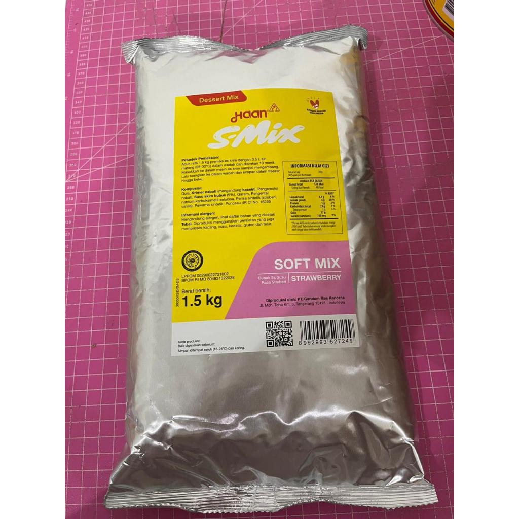 Haan Strawberry Ice Cream Soft Mix 1,5 Kg