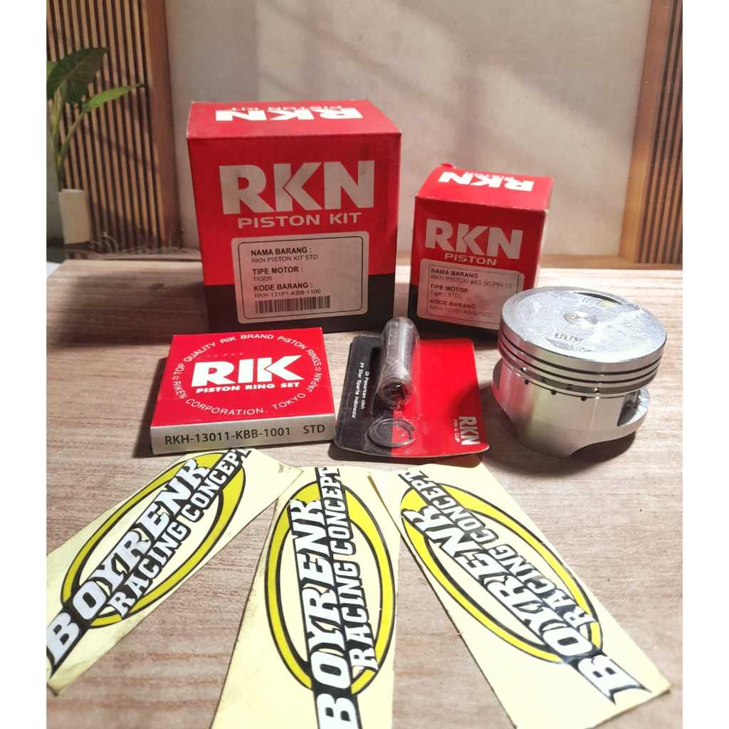 PISTON KIT RKN TIGER STD - 2.00 SEHER PAKET STD 50 100 150 200 250 300- BOYRENK MADURA