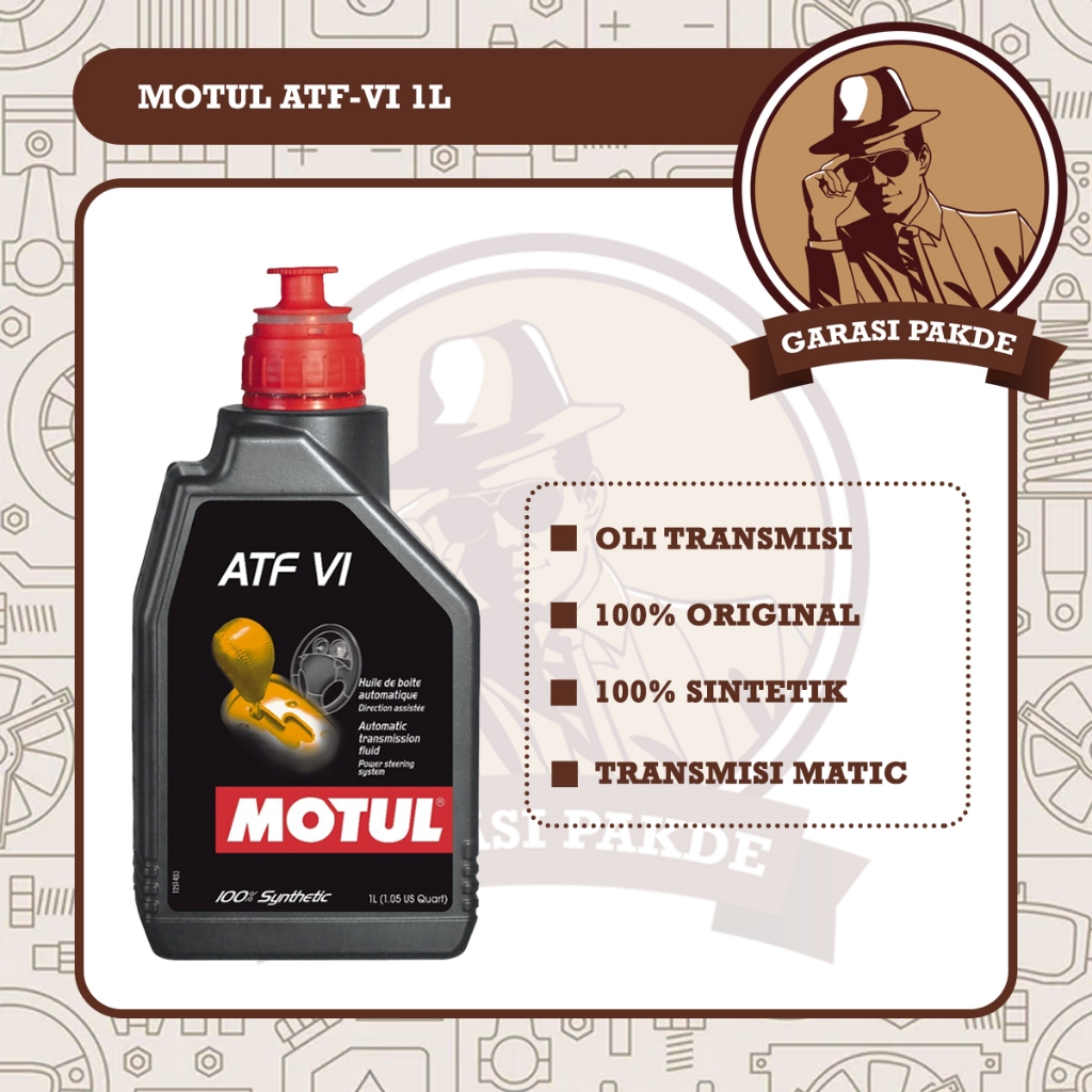 Motul ATF VI 1L - Oli Transmisi Mobil Dexron VI 100% Synthetic Original