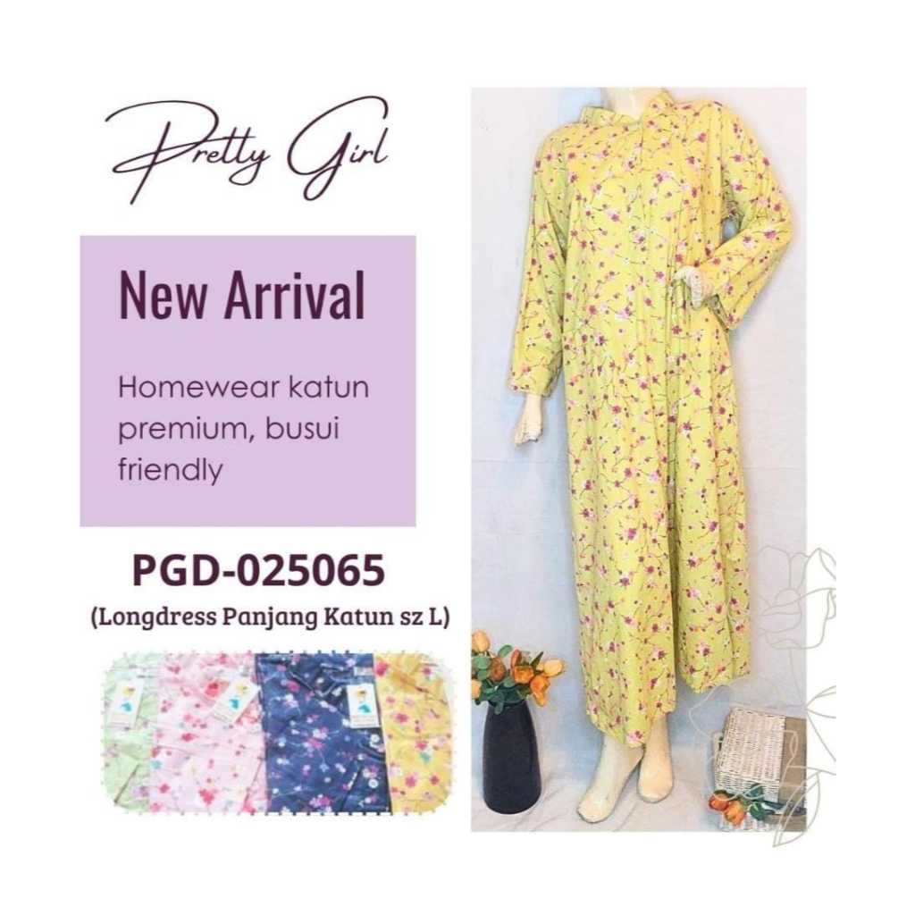 MOMMEKIDS - Gamis Panjang Katun Pretty Girl size L