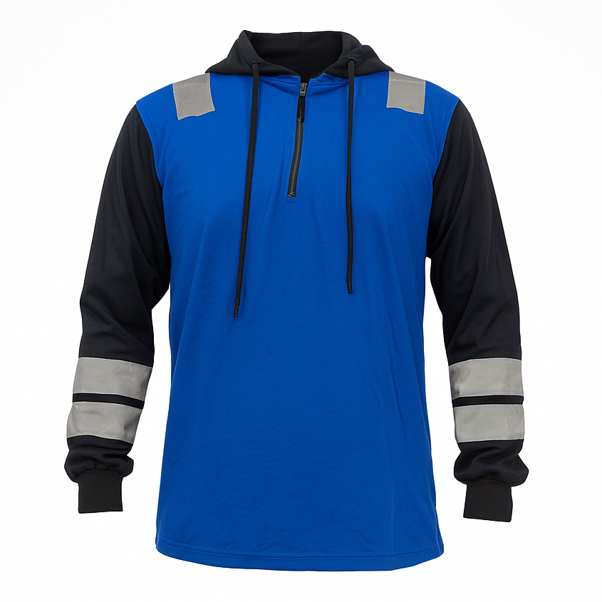 Kaos Safety Proyek Scotlight Lengan Panjang pakian kerja K3 Baju Safety bendera logo safety