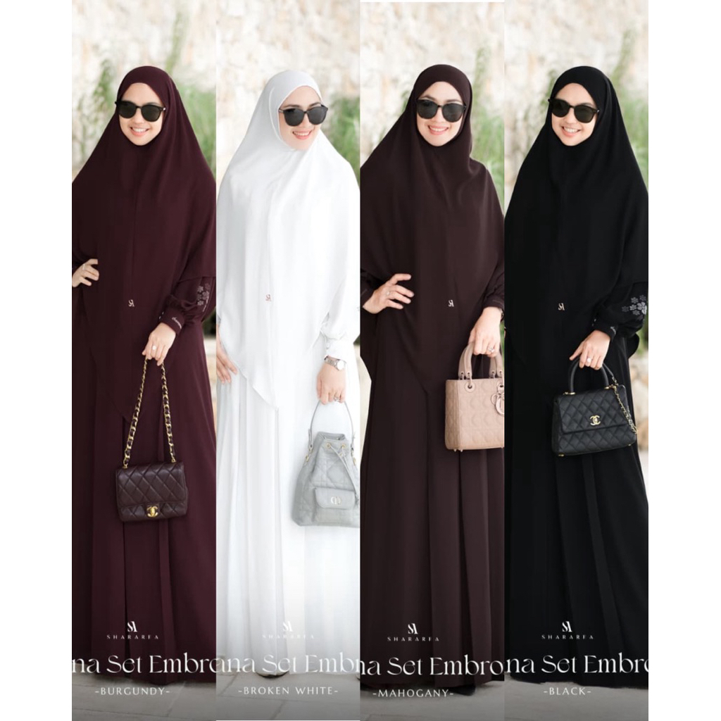 Syarafana Set Embroiderry (Set Khimar Syari) by shararea