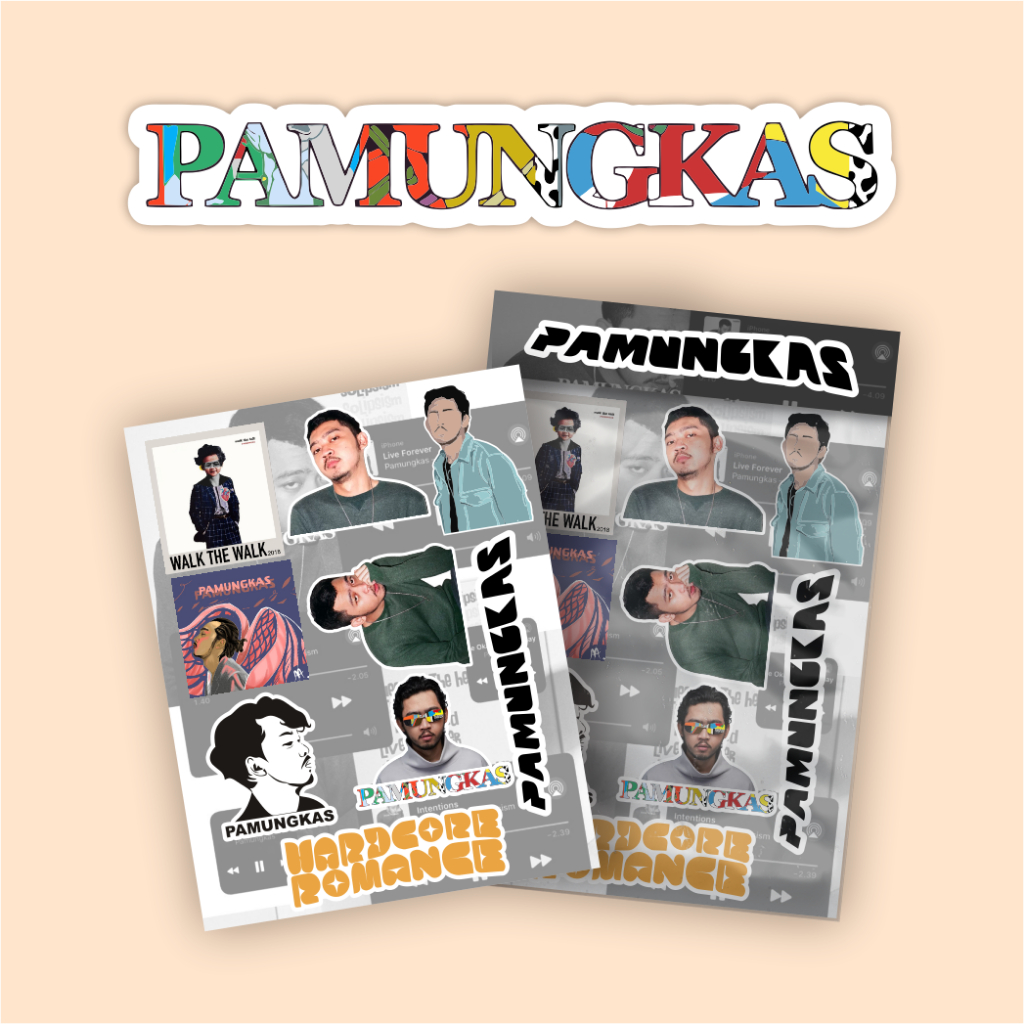 Stiker Pack Premium Pamungkas Solipsism  Cartoon Sticker Artis Musik Bahan Vinyl Anti Air