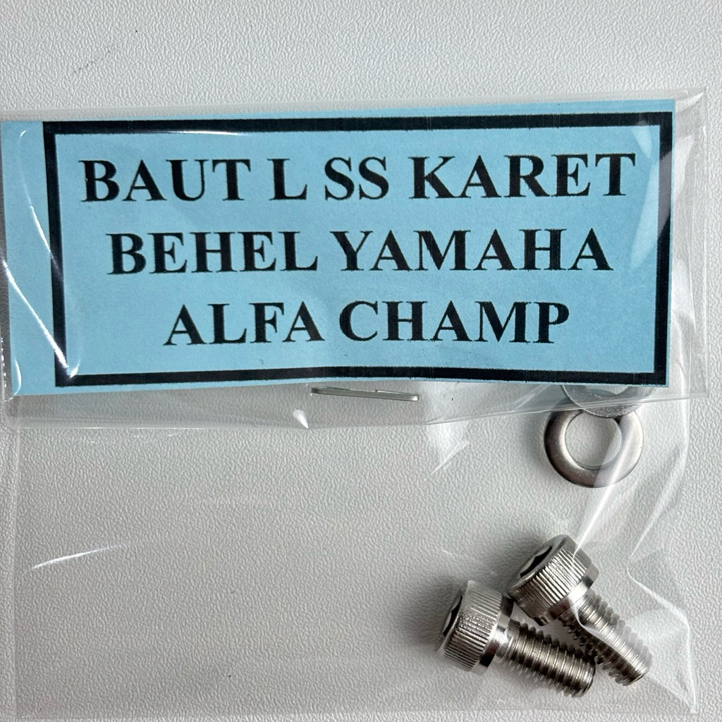 Baut L stainless karet behel Yamaha ALFA CHAMP