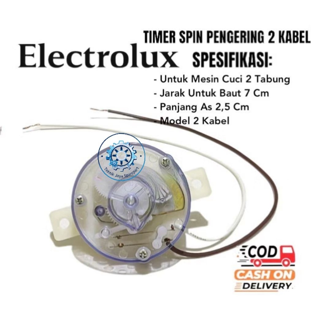 Timer Spin Pengering 2 Kabel Mesin Cuci Electrolux 2 Tabung - Timer Pengering Electrolux 2 Kabel