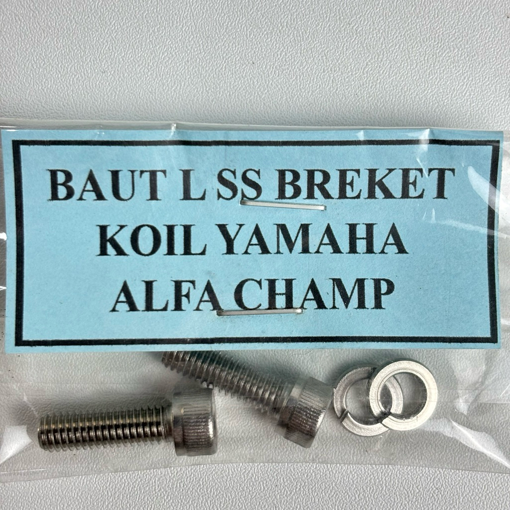 Baut L stainless breket koil Yamaha ALFA CHAMP
