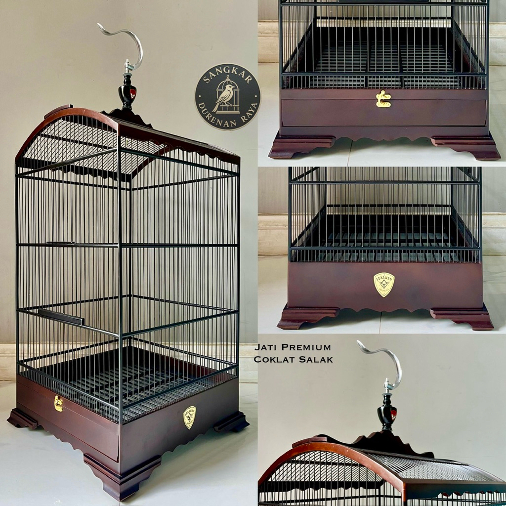 SANGKAR BURUNG KOSAN JATI PREMIUM RUJI FIBER