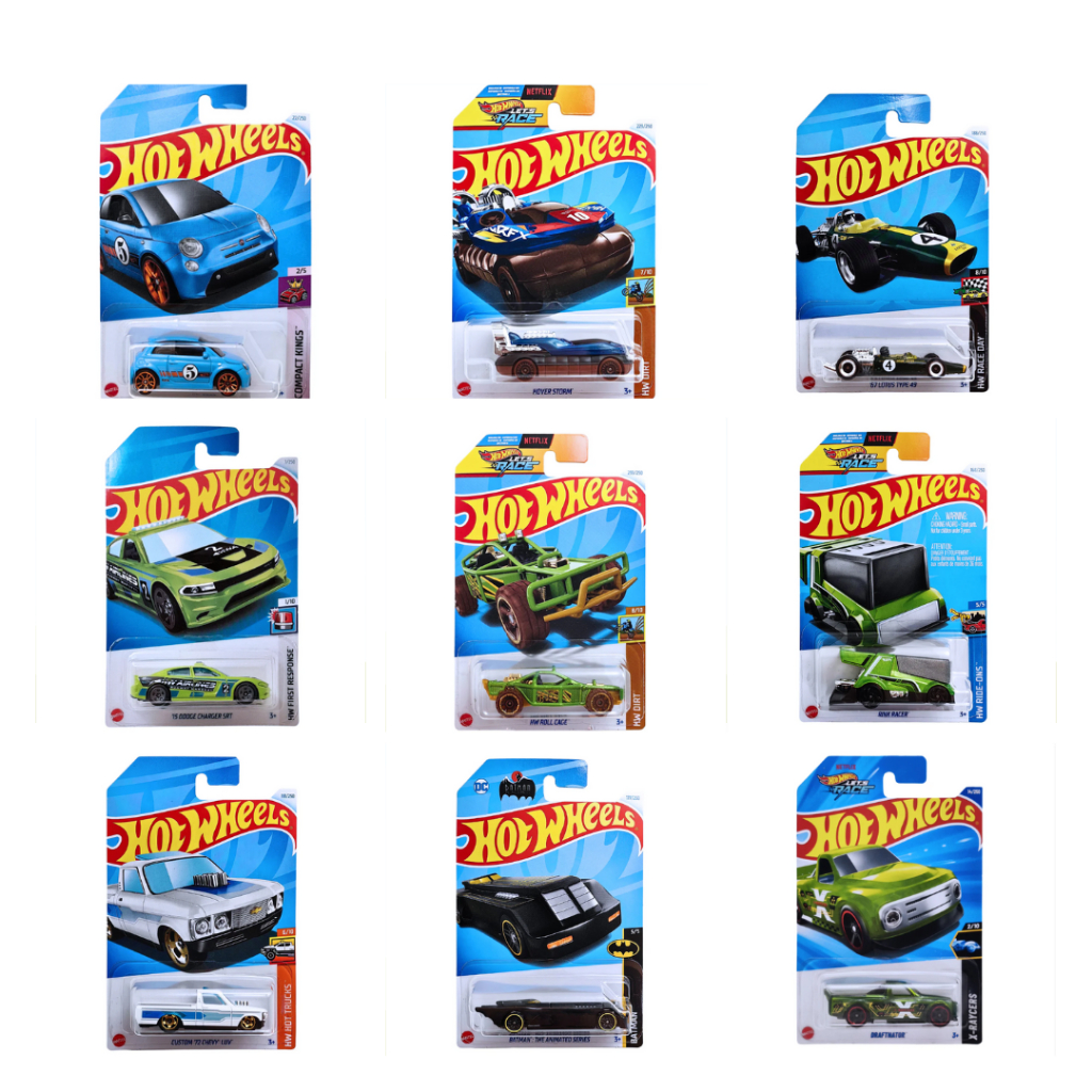 Hotwheels Batman Drafnator Custom '72 Chevy Luv Rink Racer HW Roll Cage '15 Dodge Charger SRT '67 Lo