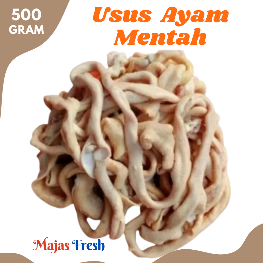 USUS AYAM Bersih Segar - Jeroan Usus Ayam Mentah Fresh | 500gr [ Harga Per 0,5 Kg ]