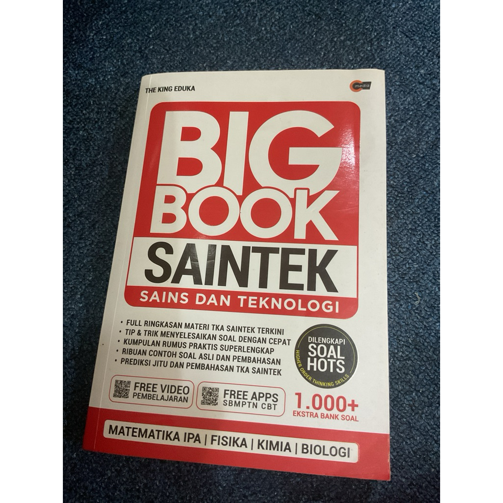 the king big book saintek preloved matematika ipa fisika kimia biologi