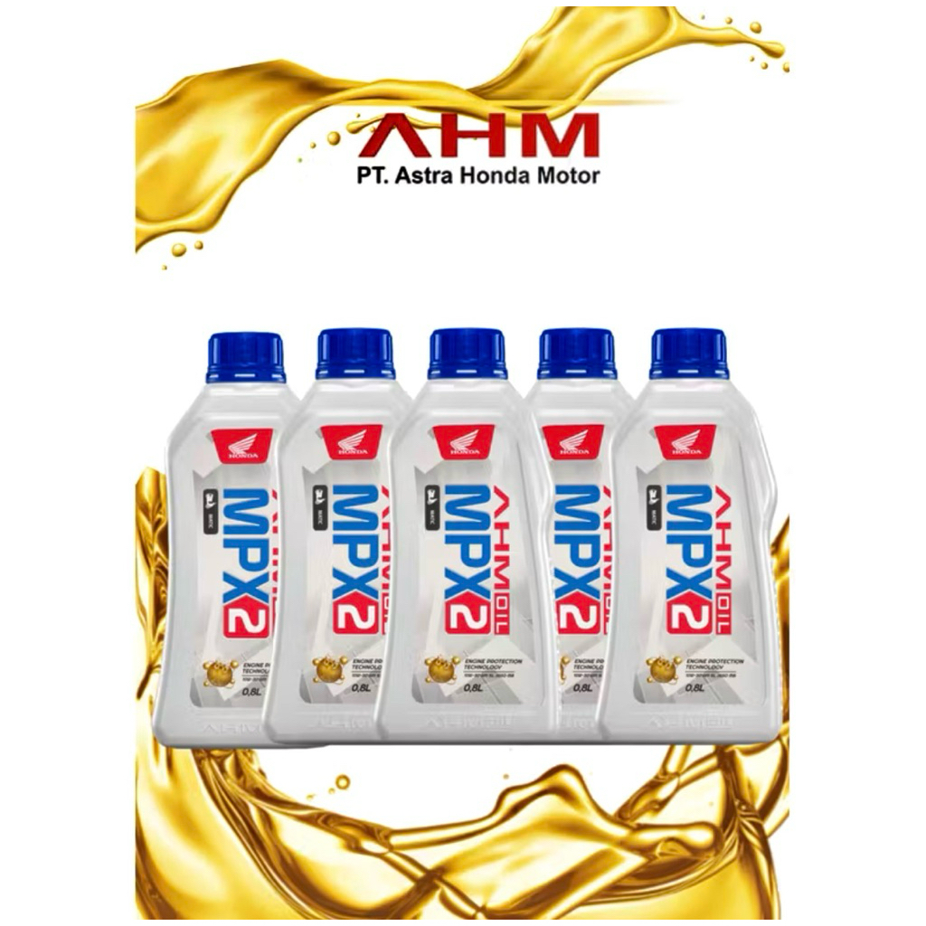 PAKET GROSIR 5 PCS  OLI MPX2 0.8 LITER 10W-30 MATIC ORIGINAL AHM