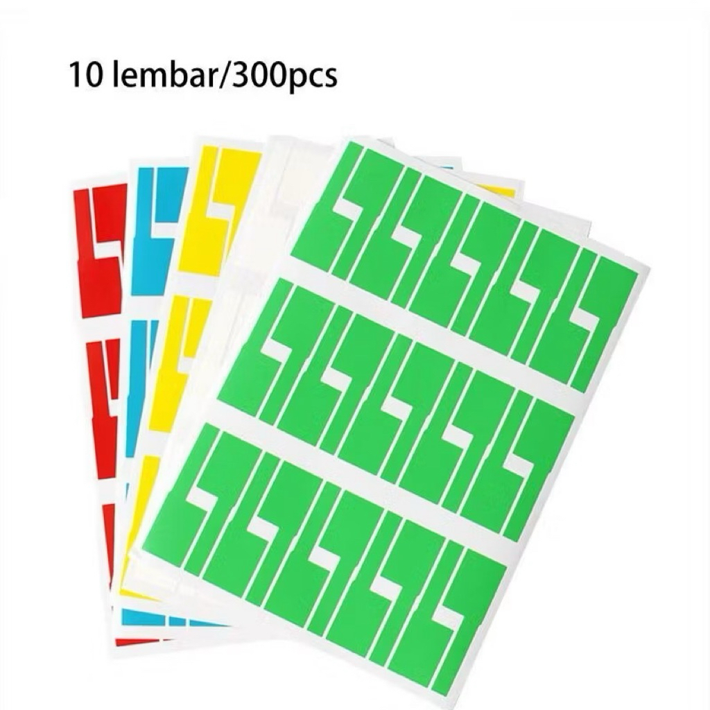 10 Lembar Stiker Label Kabel Penanda Kabel Stiker Label Penanda Kabel Jaringan Cable Label