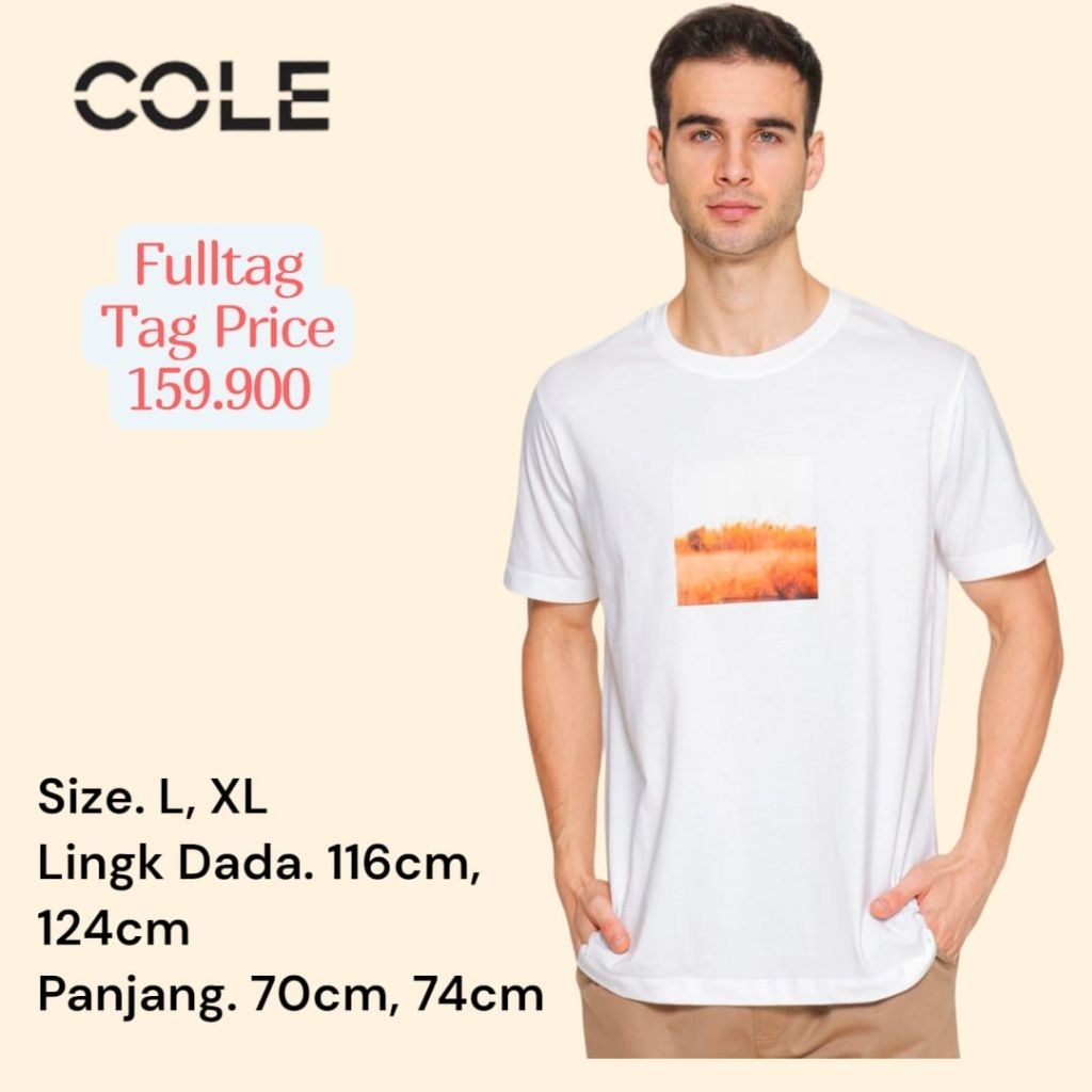 Kaos Cole Size L dan XL