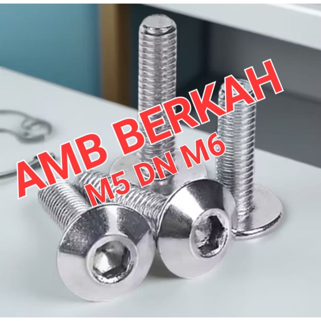 BAUT BODY STAILESS KUNCI L/UMBRELLA HEAD ( M5X16,20 ) ( M6X12,16,20,25 )