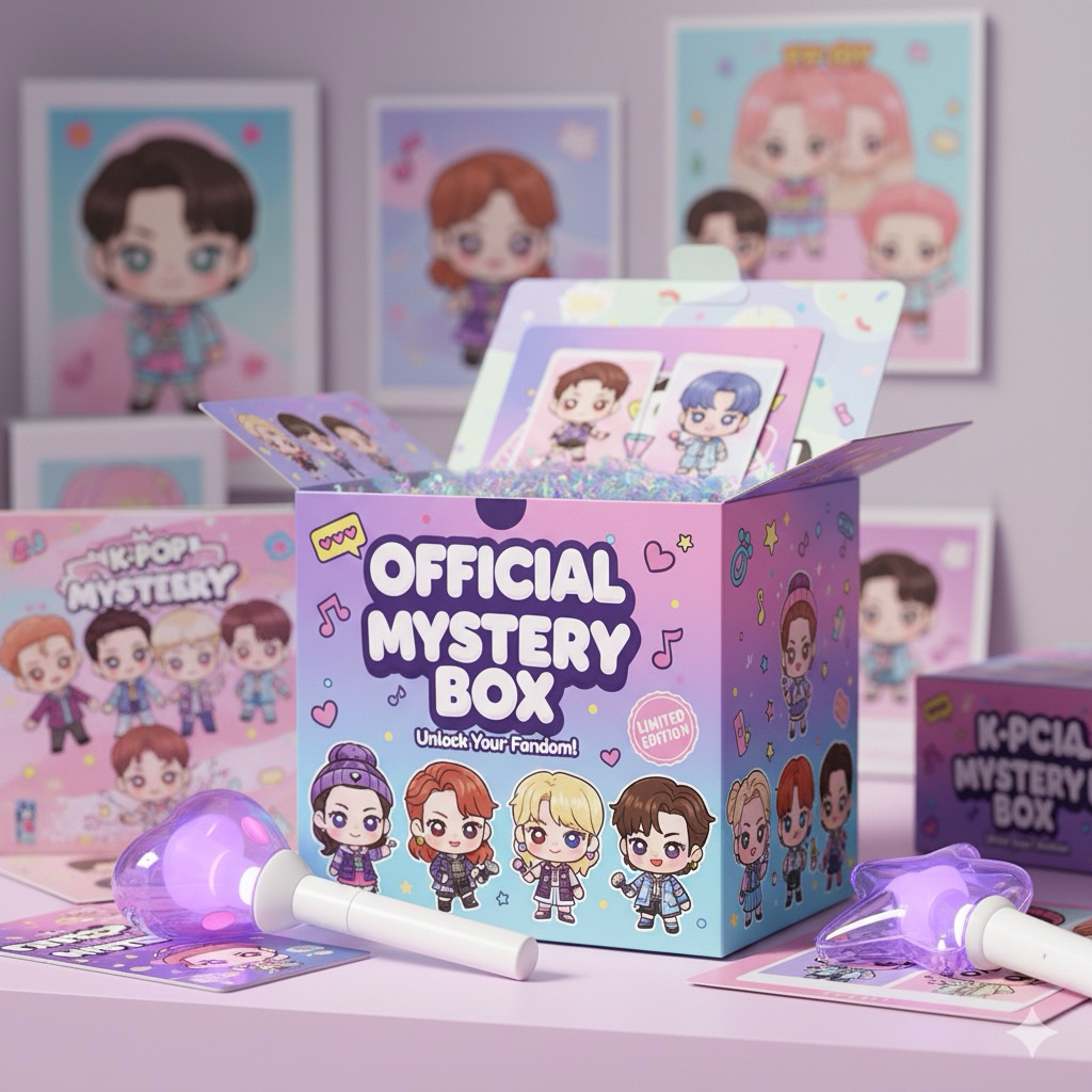 OFFICIAL MYSTERY BOX LUCKY KPOP ALL FANDOM album nct aespa seventeen bts enhypen blackpink exo illit