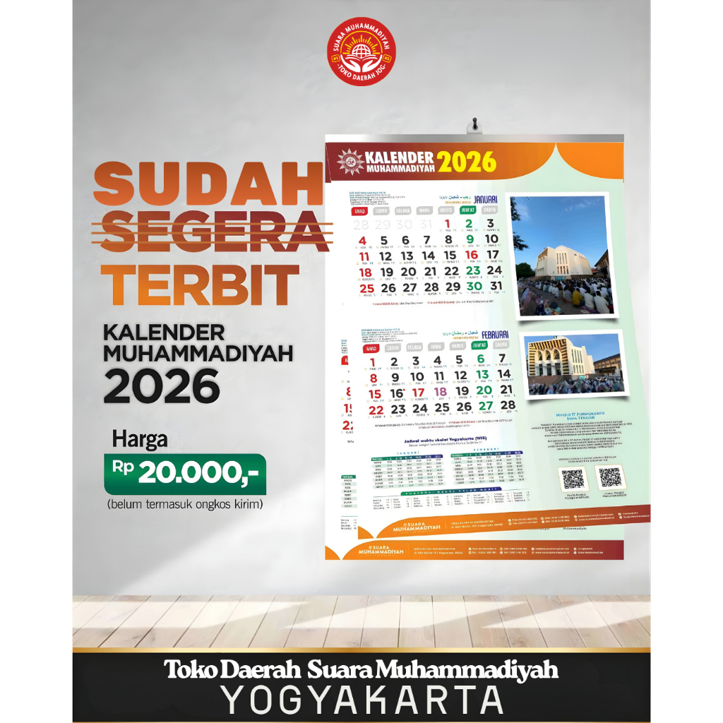 KALENDER MUHAMMADIYAH 2026 (Ready lagi InsyaAllah pekan ini)