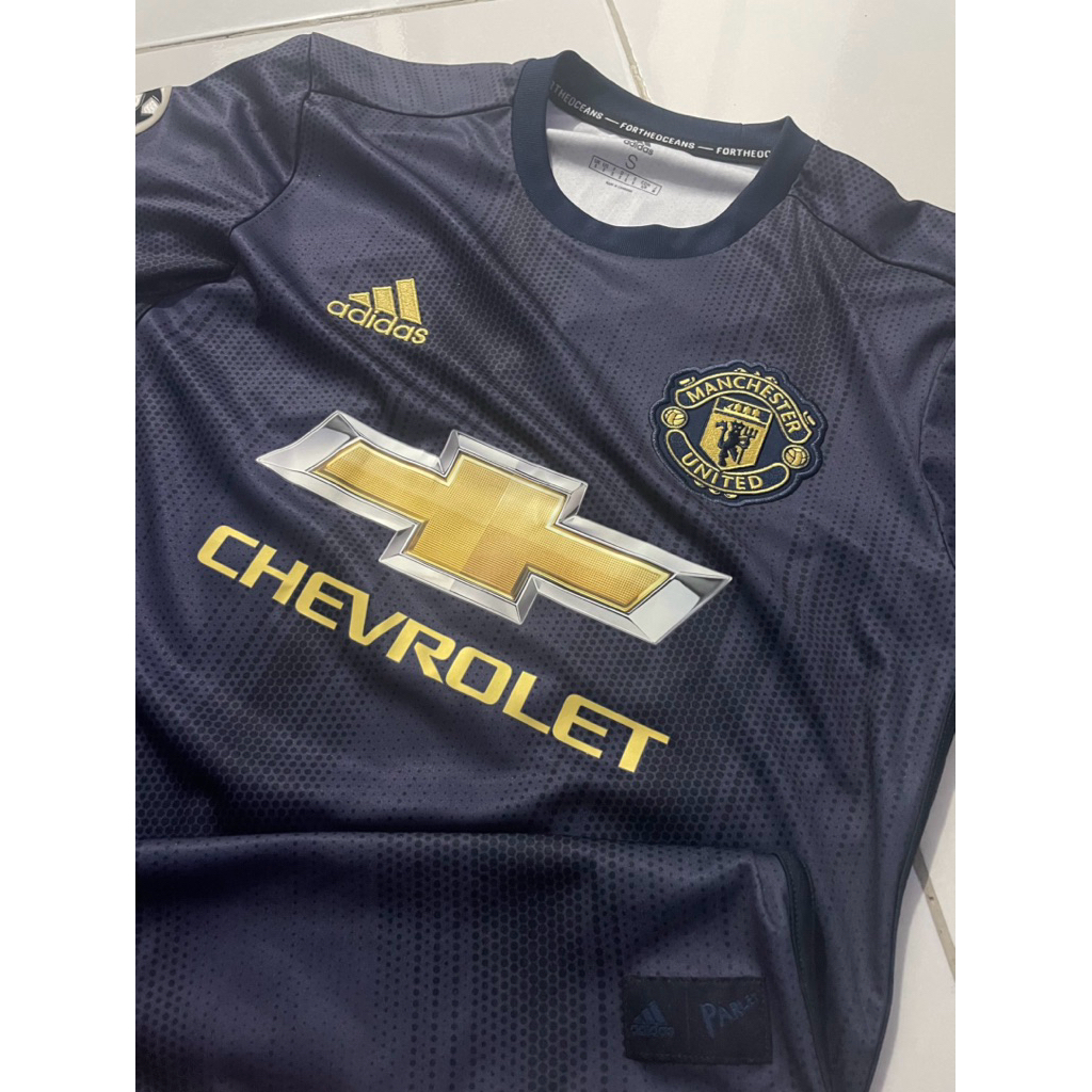 Jersey Manchester United Third 2018-2019 Original Nameset #6 Pogba Size S