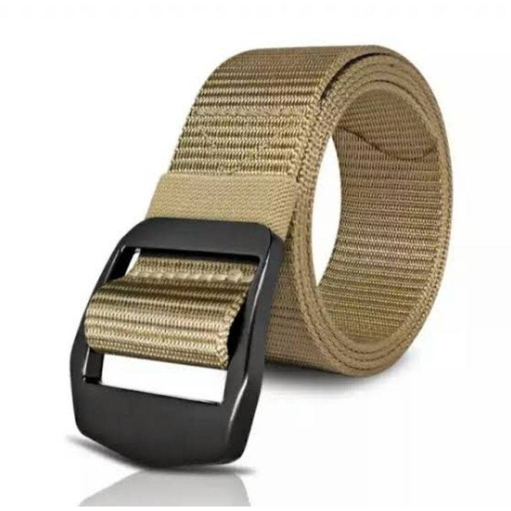 sabuk kain nilon tebal pria