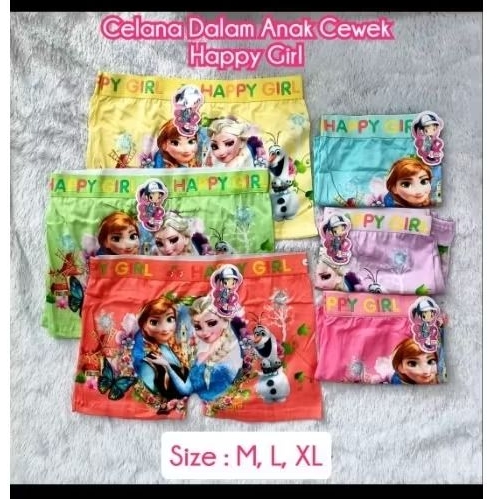 CELANA DALAM ANAK CEWEK TK SAMPAI SD HAPPY GIRL