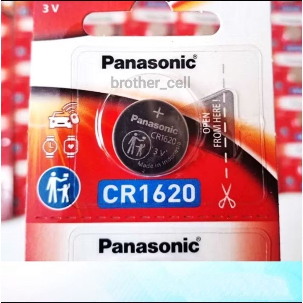 Baterai Kancing Panasonic CR1620 Original - Batre Remot Mobil Brio / Avanza / Xpander / Toyota / Hon