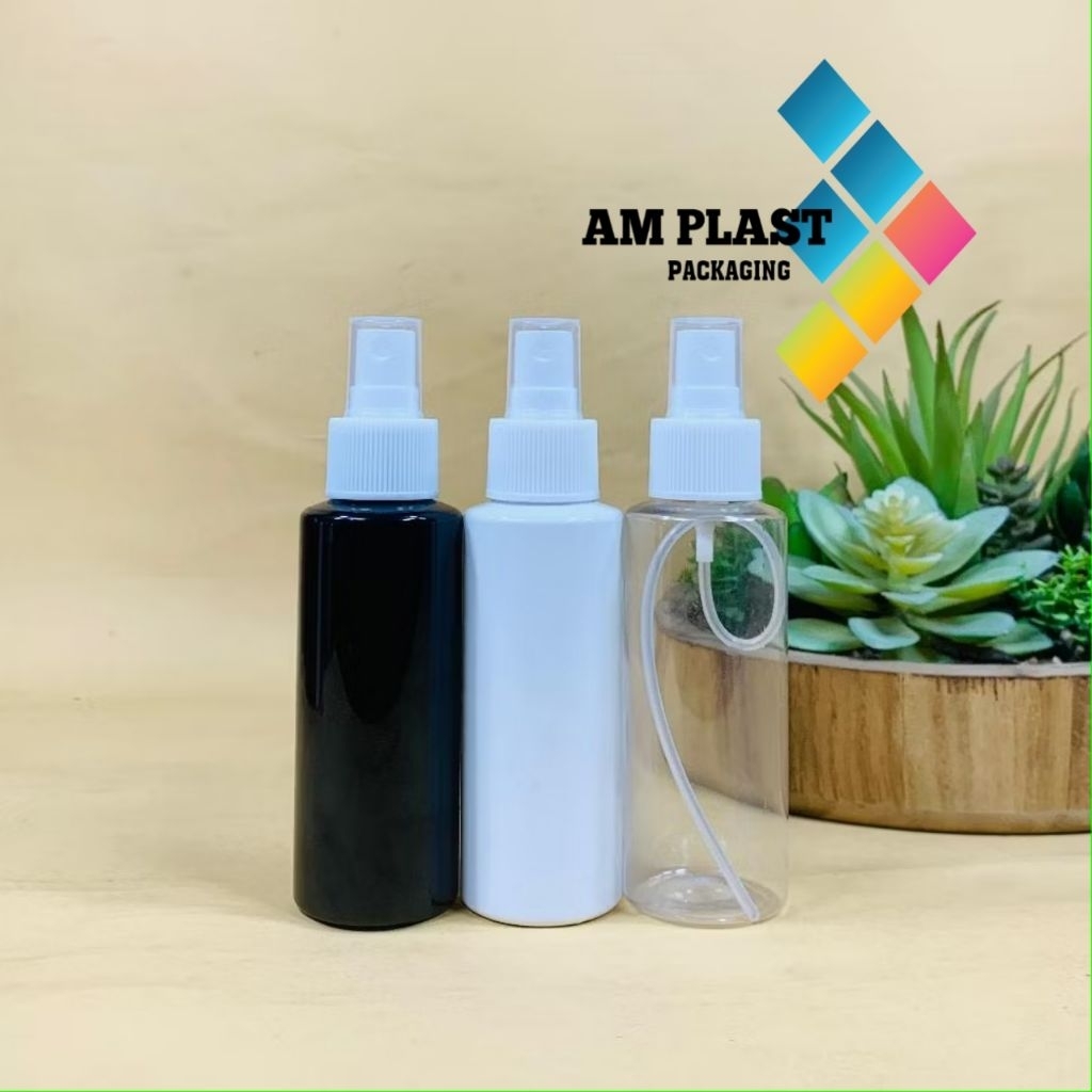 Botol spray 100 ML RF Varian Warna Spray Putih/Botol Spray Semprot 100ML Rf Botol Spray Kosong