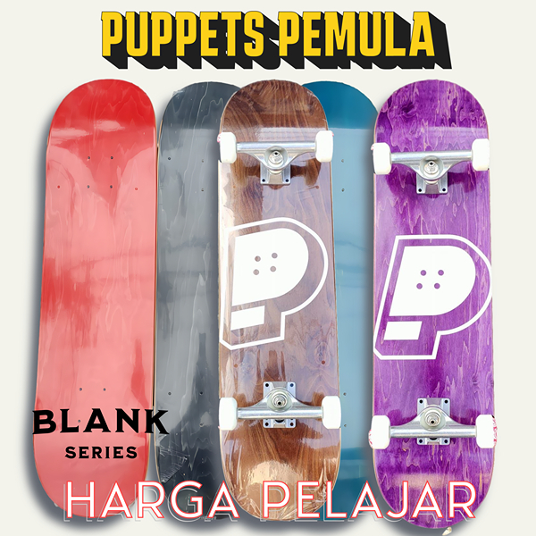 Puppets  Blank series fullset skateboard   wood puppets A grade complete set paket  sketboard  pemul