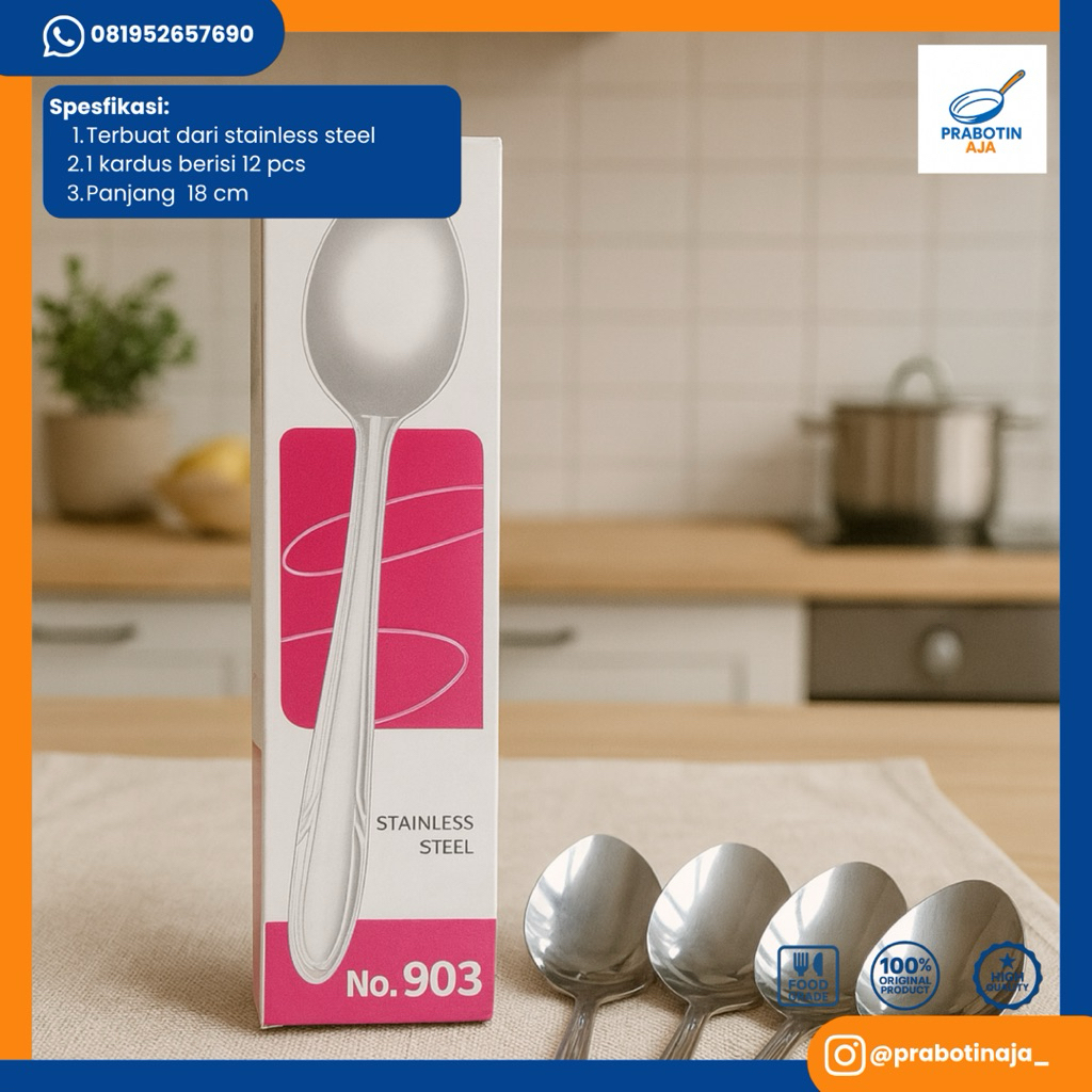 KIG Group 903 - Sendok Stainless Steel (12 Pcs)