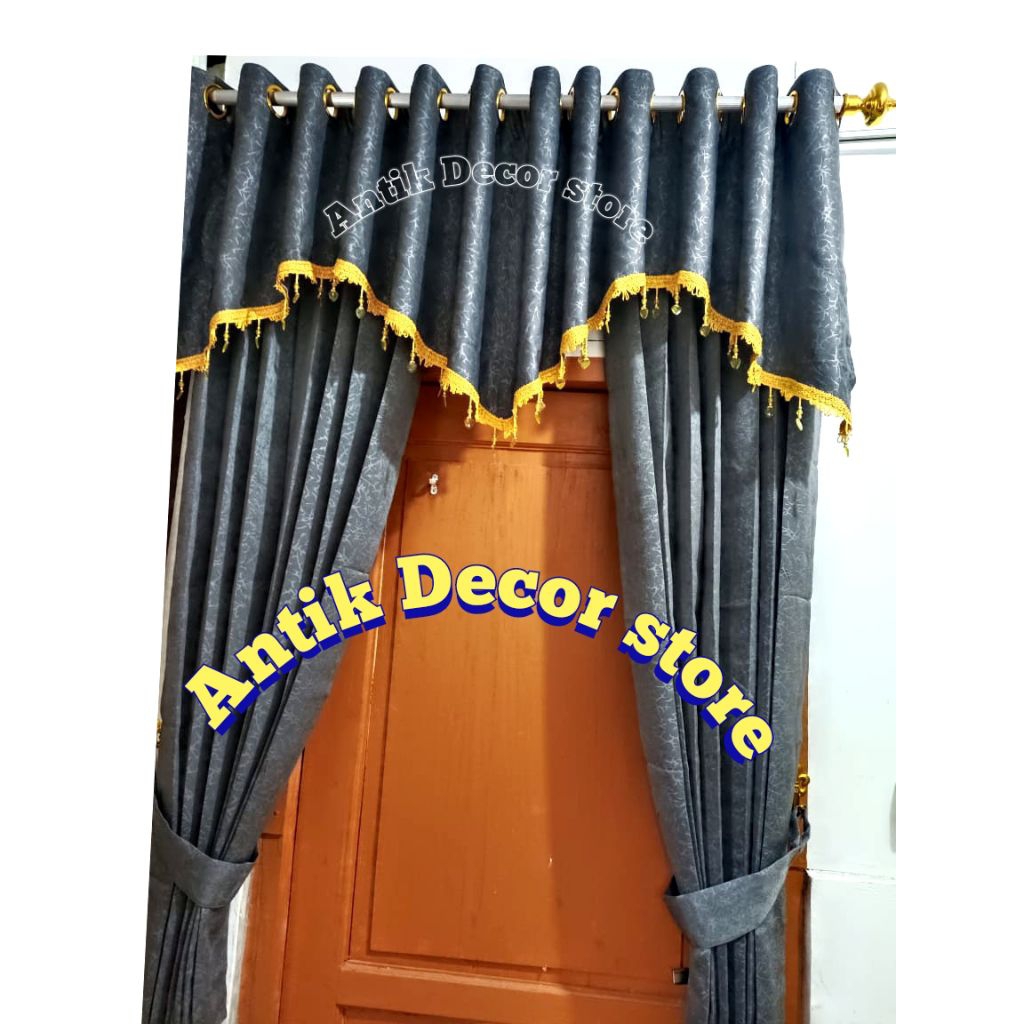 1set tirai poni baru gordeng poni rumbai mewah murah 1 set gorden poni terbaru tercantik termurah te