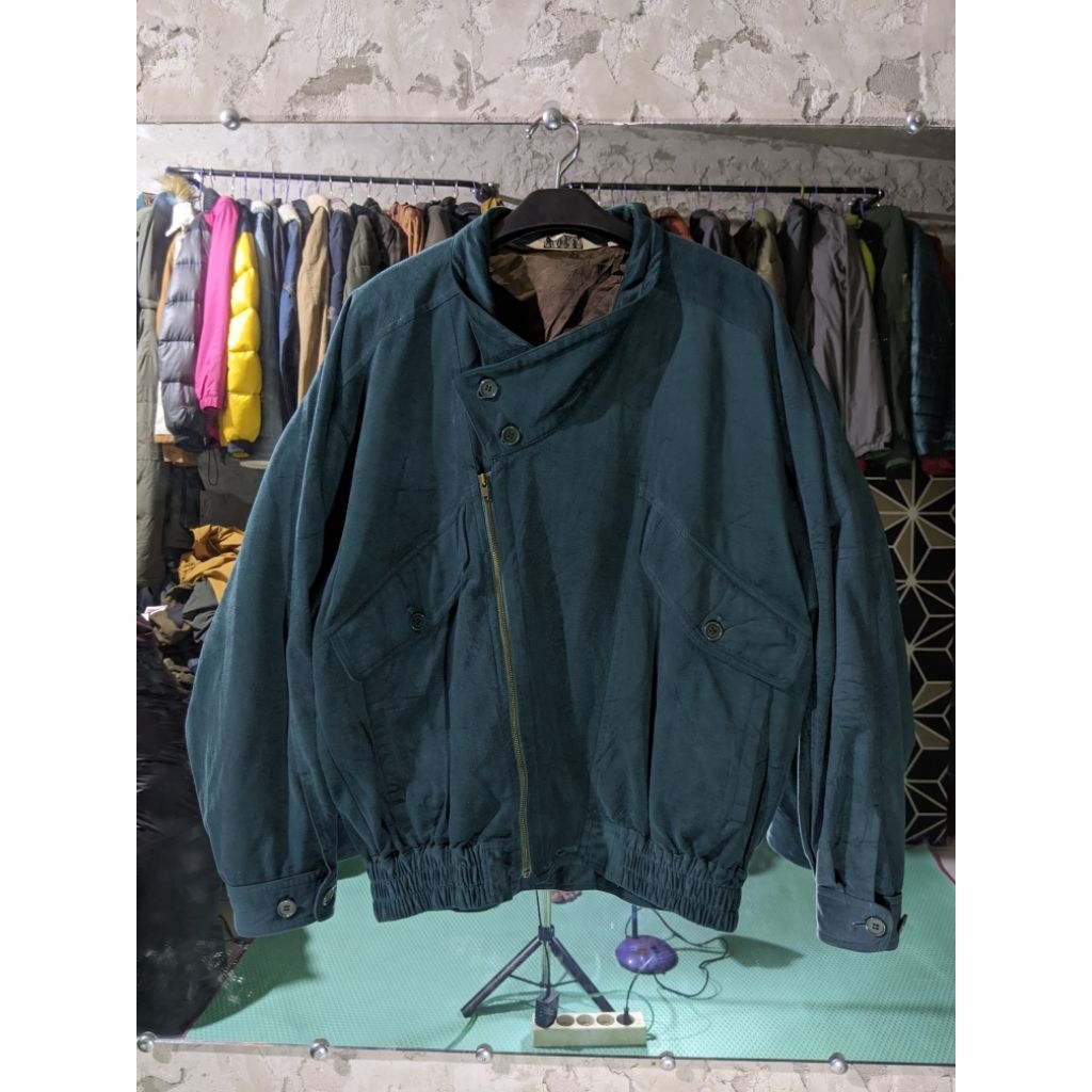 jaket vintage boxy velvet