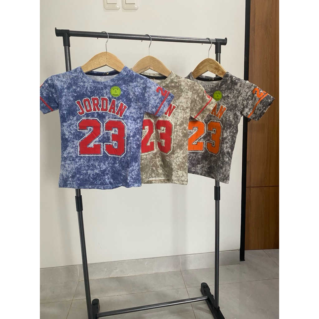 kaos anak Jordan 23 glow in the dark