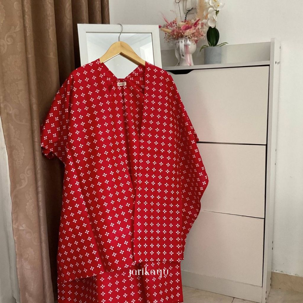 Jarikayu Serodja Merah Cabe Outer Wanita - All Size (Fit to Jumbo Size)