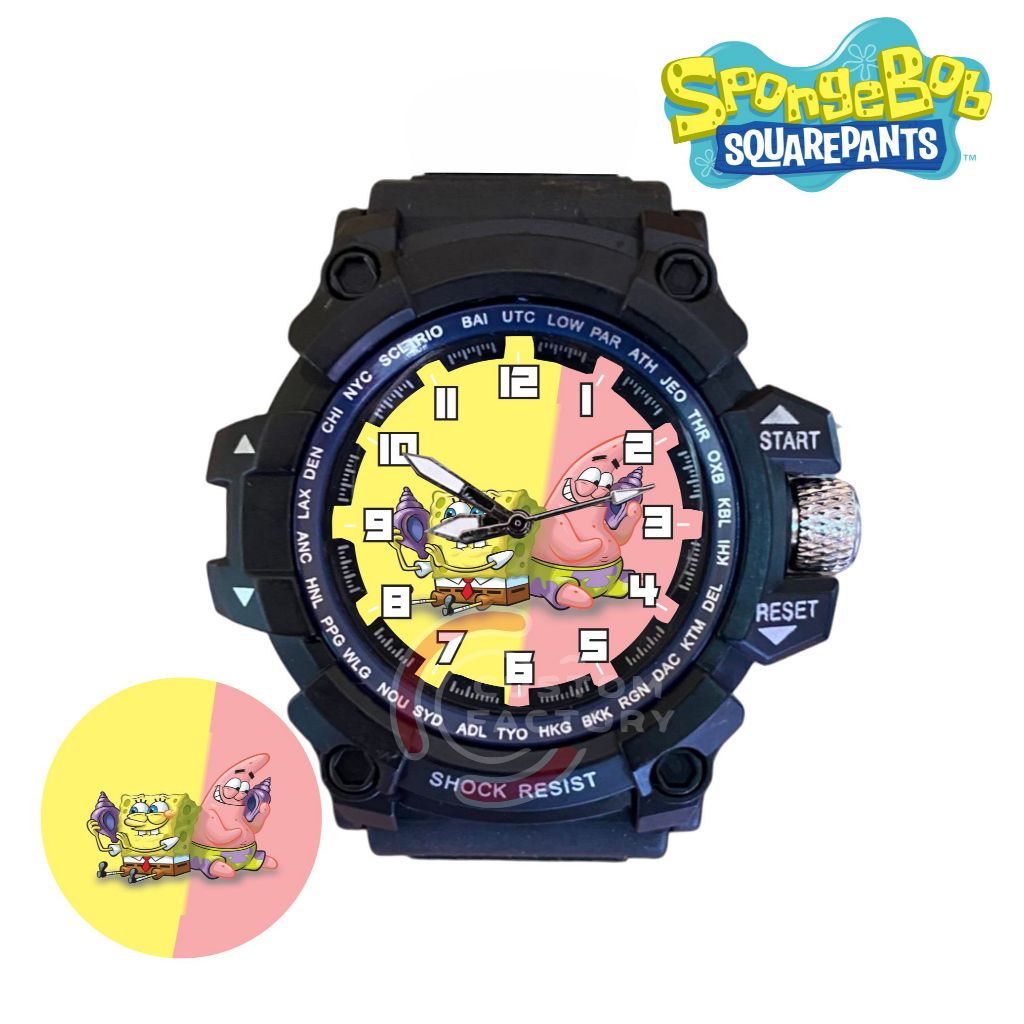 Jam Tangan Anak Spongebob Anti Air