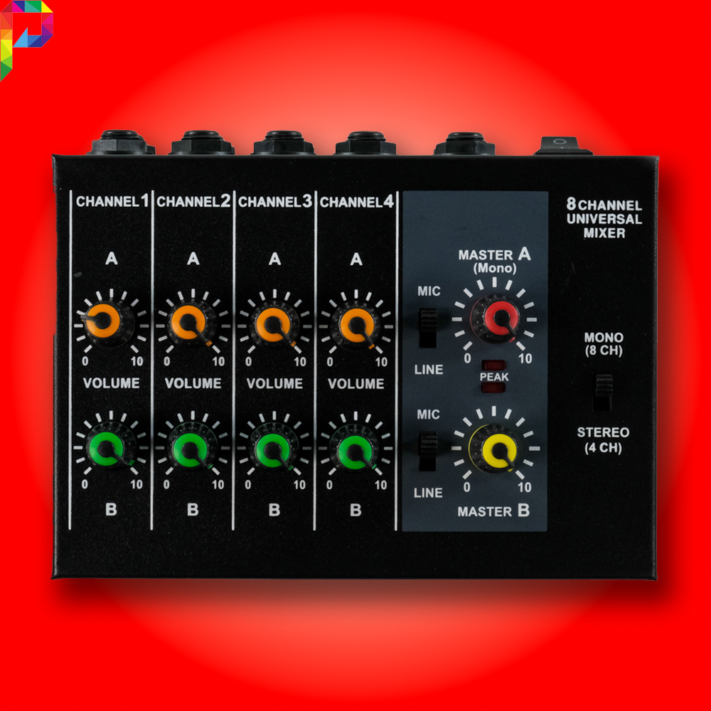 Mini Portable Professional Console Karaoke Mixer Konsol Audio 8 Channel Input Microphone Mikrofon