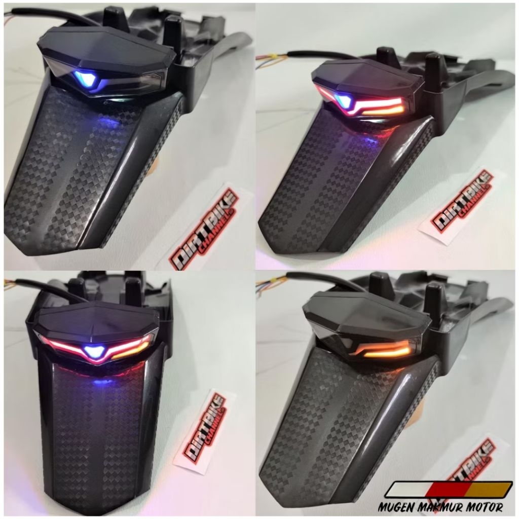 SPAKBOR BELAKANG CRF 1SET LAMPU STOP LED 3 IN 1 HONDA CRF 150 250 / SPAKBOR BELAKANG PLUS LAMPU STOP