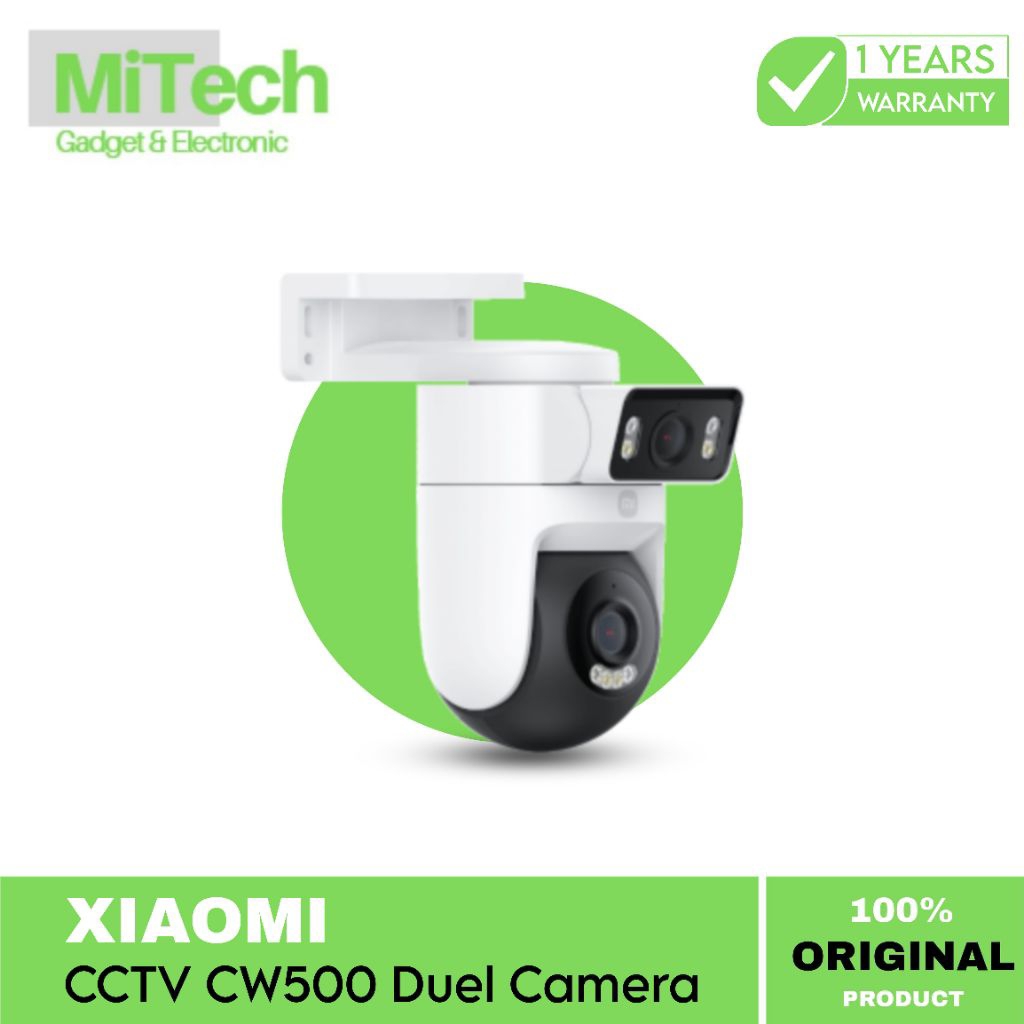 XIAOMI Kamera CW500 Mi CCTV Outdoor Dual Camera 360 Dual 4MP 2.5K WiFi6 IP66 Audible Visual Alarm