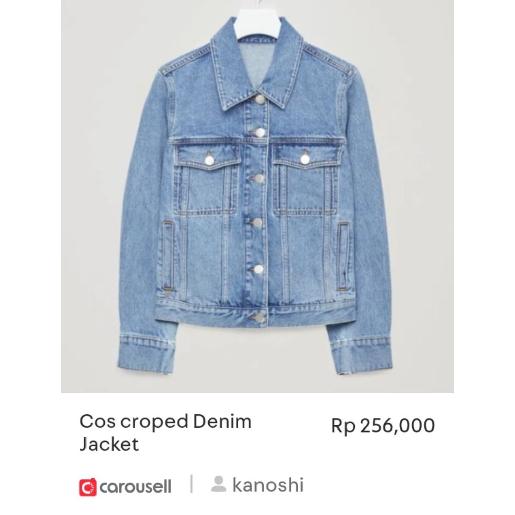 COS croped denim jacket (size XS)