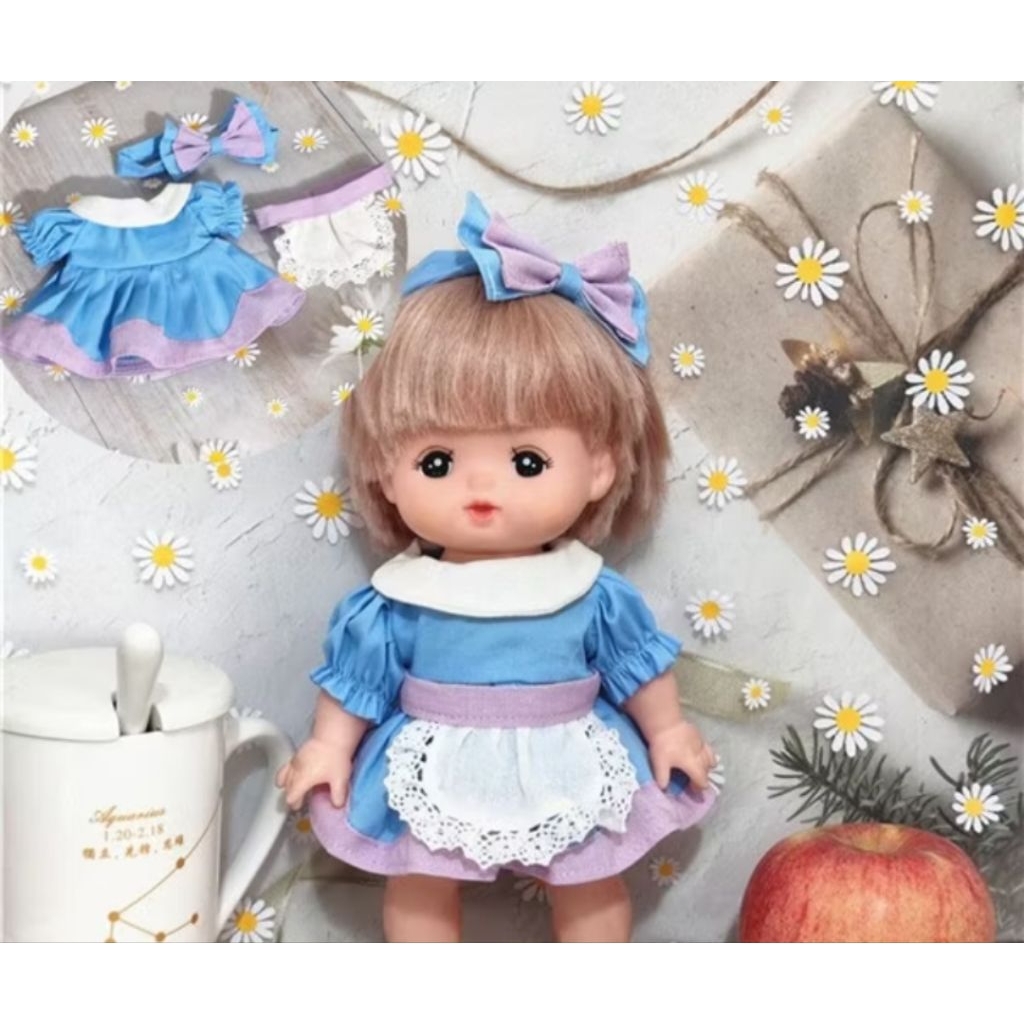 Baju boneka impor mellchan baju lucu doll cloth 25cm kostum boneka
