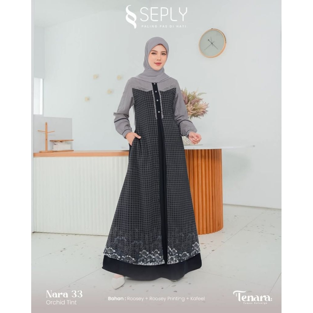 GAMIS SEPLY NARA 33 ORCHID TINT // SEPLY // GAMIS DEWASA