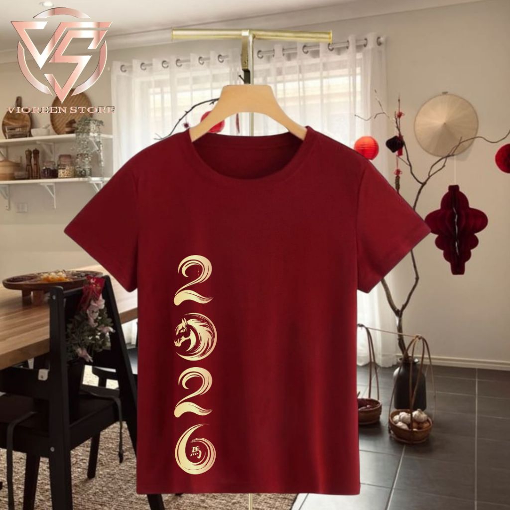 Baju imlek 2026 baju kaos keluarga imlek baju imlek couple baju  imlek kuda 2026 terbaru