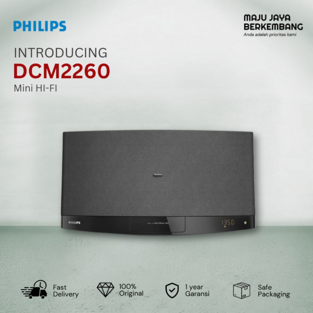 PHILIPS DCM2260 WHITE MINI HIFI SPEAKER