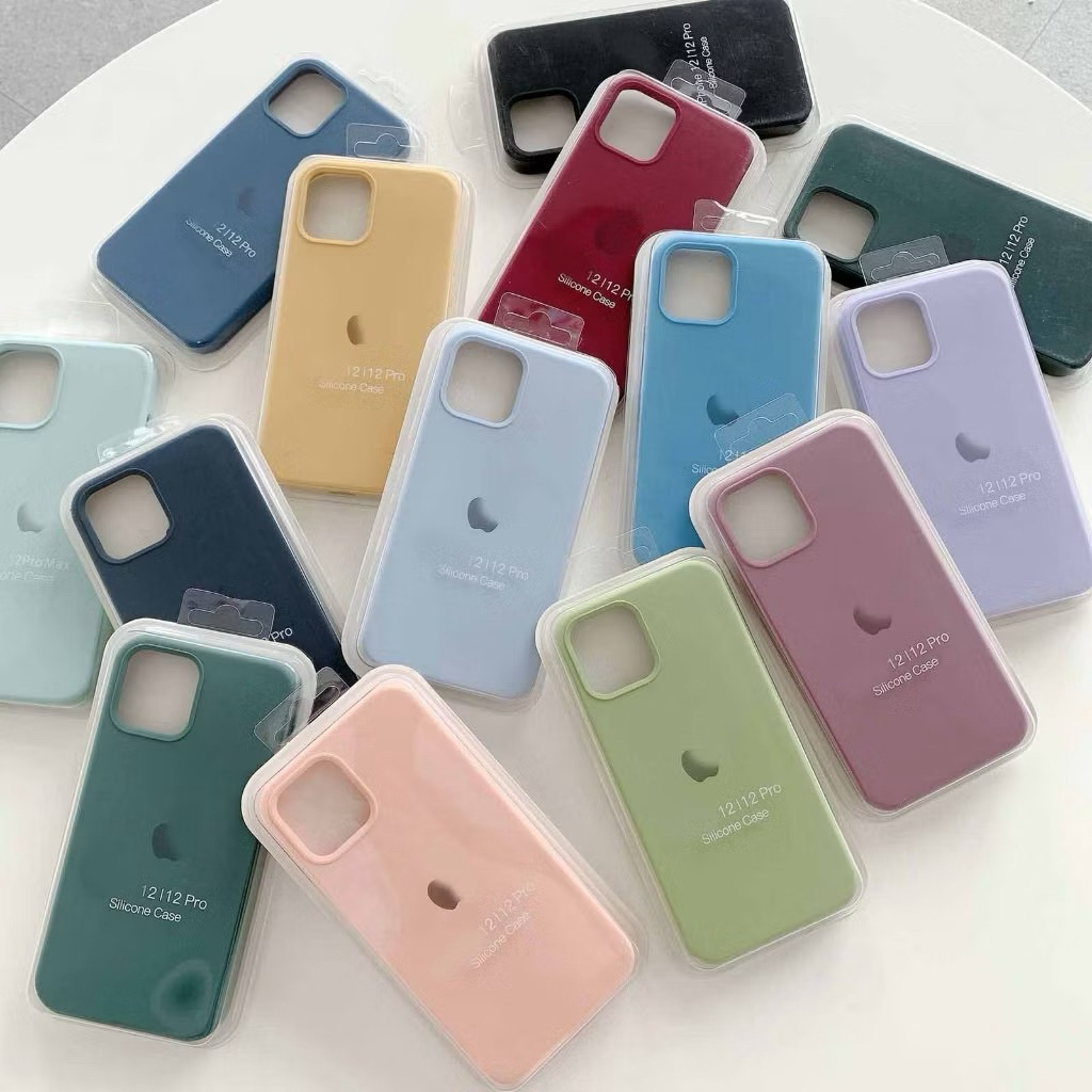 {WITH BOX} SILICONE CASE FOR IPHONE 13MINI IPHONE 12 PROMAX IPHONE XR 15PLUS 14PLUS X/XS SILICONE CA