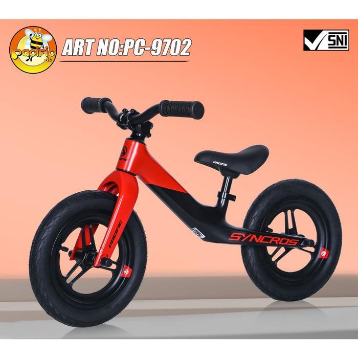 Balance bike pacific syncros pc 9702 push bike sepeda anak pacific balance bike syncros