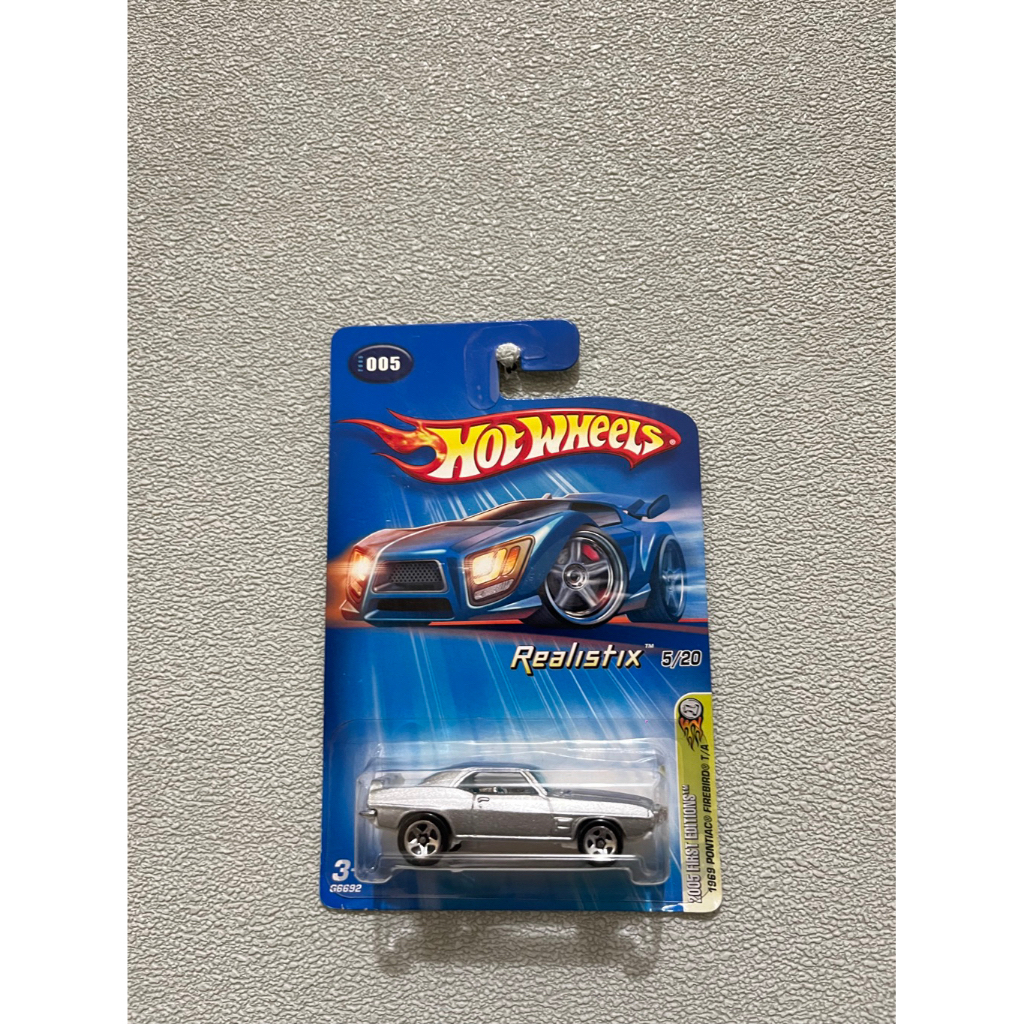 Hotwheels Realistix Blue Card
