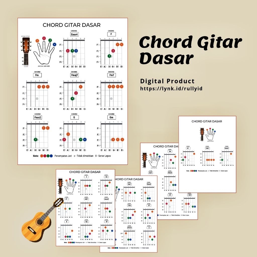 Chord Gitar Dasar Bermain Gitar