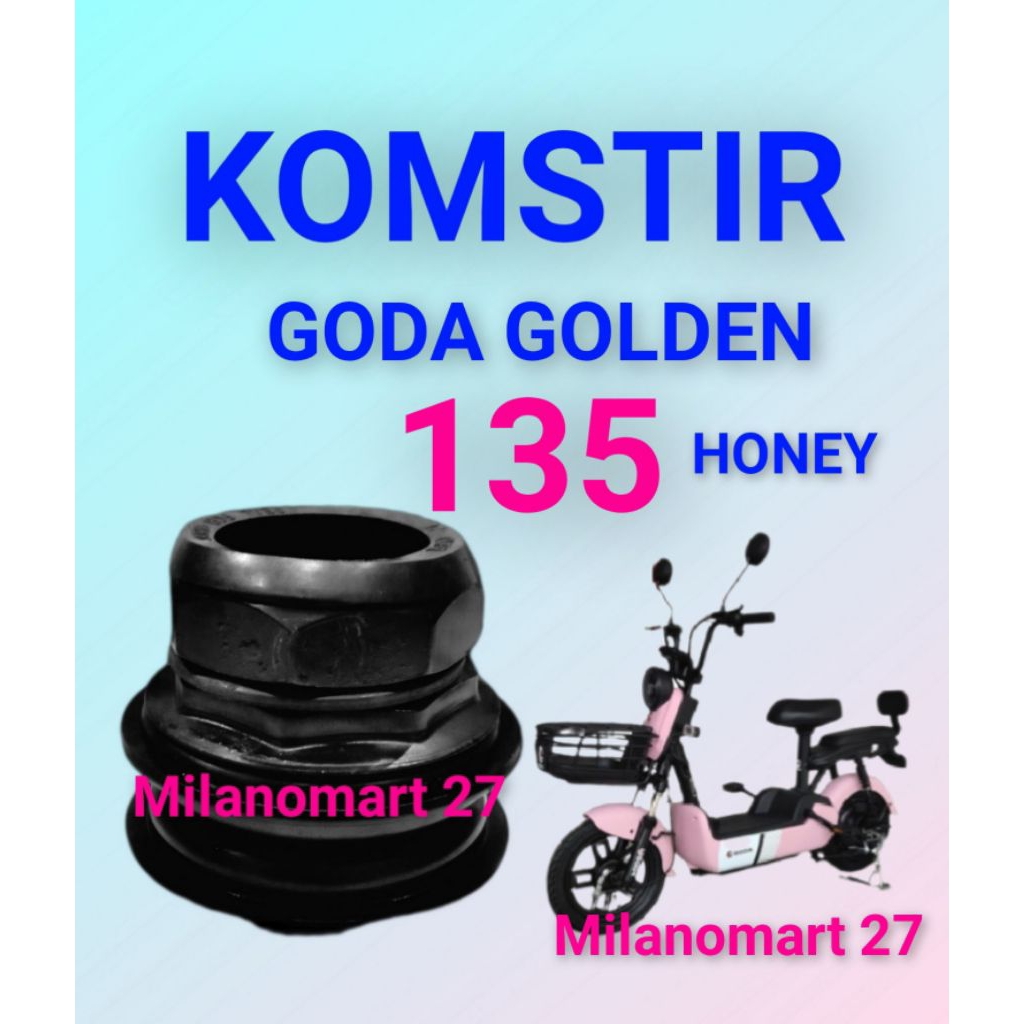 komstir goda golden 135 honey kones headset komfork sepeda listrik goda golden 135 honey