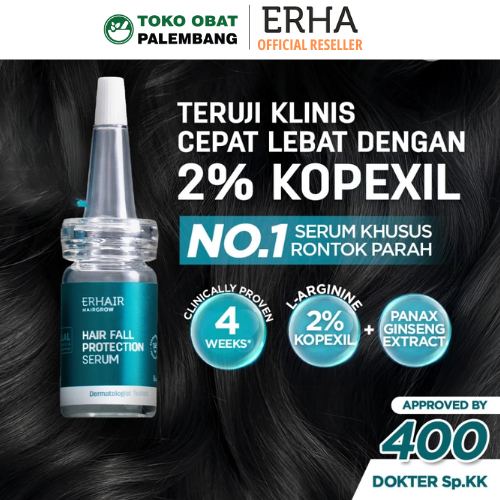 ERHAIR HAIRGROW HAIRFALL PROTECTION SERUM 7 X 8ML SERUM RAMBUT RONTOK ERHA PENUMBUH RAMBUT BOTAK HAI